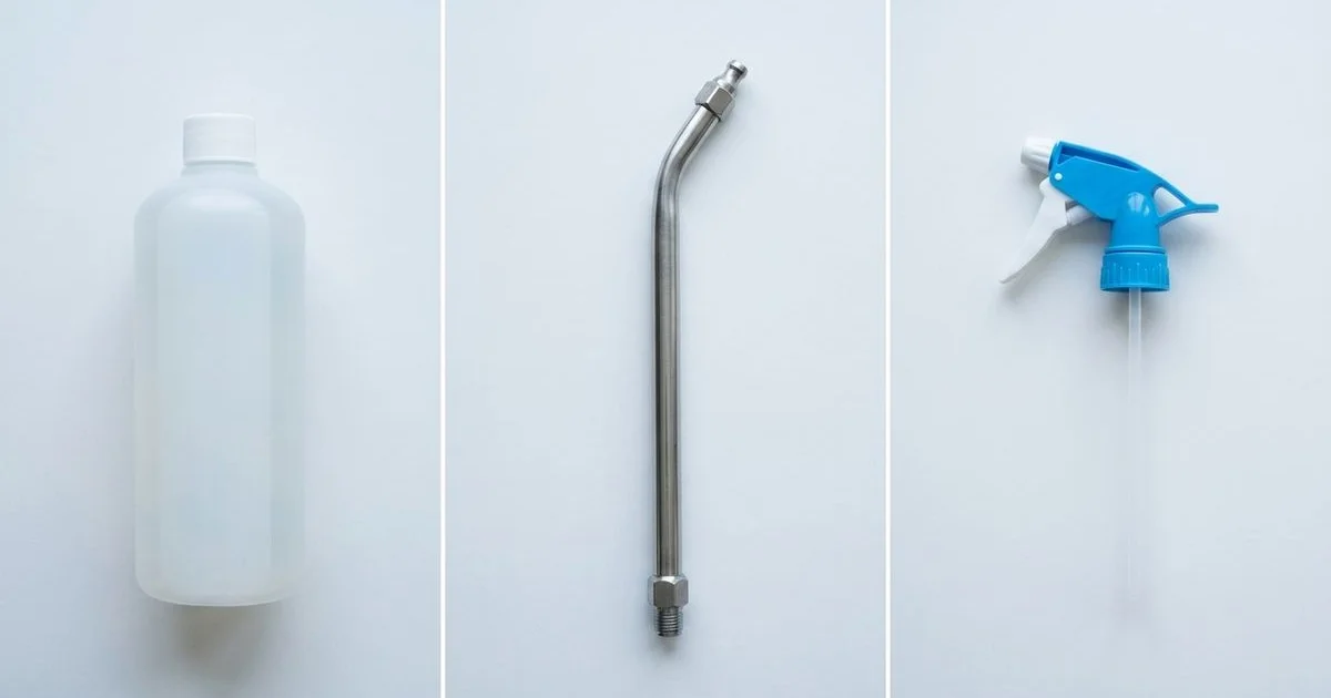 Three cleaning methods side by side