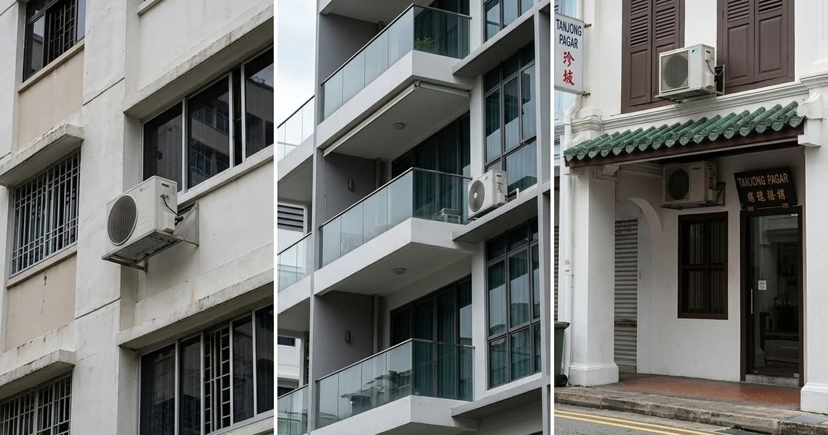 HDB, condo, commercial — three property types